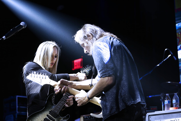 Nita Strauss and Steve Vai